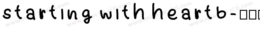 starting with heartb字体转换